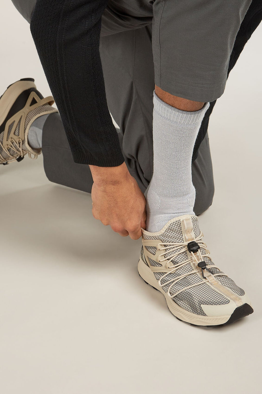 Mens Merino Hike+ Heavy Crew Socks Ether/Alloy 0A578P