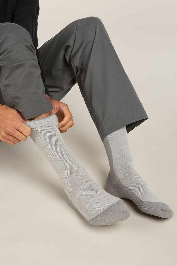 Mens Merino Hike+ Heavy Crew Socks Ether/Alloy 0A578P