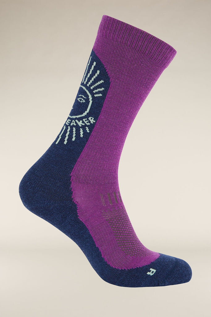 Mens Merino Hike+ Light Crew Socks IB Solar Passion/Royal Navy 0A578U