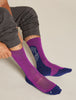 Mens Merino Hike+ Light Crew Socks IB Solar Passion/Royal Navy 0A578U