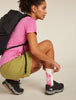 Womens Merino Hike+ Light Crew Socks Fresh Fern Chalk/Pop  0A578V