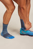 Mens Merino Blend Run+ Ultralight Crew Socks Fusion Dye Arctic Graphite 0A578W