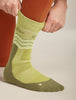 Womens Merino Hike+ Medium Crew Socks Across the Peaks Olive/Loden 0A578Y