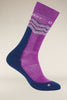 Mens Merino Hike+ Medium Crew Socks Across the Peaks Passion/Royal Navy 0A578Z