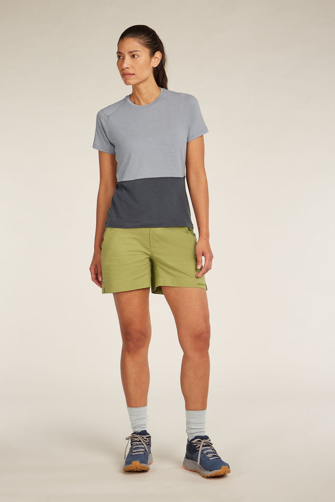 Womens Merino 200 Waffle Elevation Short Sleeve T-Shirt-Alloy 0A5792