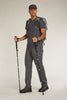 Mens Merino 200 Waffle Elevation S/S T-Shirt Obsidian  0A5793