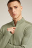 Mens Merino Anniversary Original Long Sleeve Half Zip Lichen  0A579D