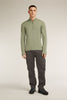 Mens Merino Anniversary Original Long Sleeve Half Zip Lichen  0A579D