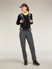 Womens Merino icebreaker Anniversary Original L S Half Zip Black 0A579E