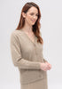 Womens Karo Cardi  Latte 100207