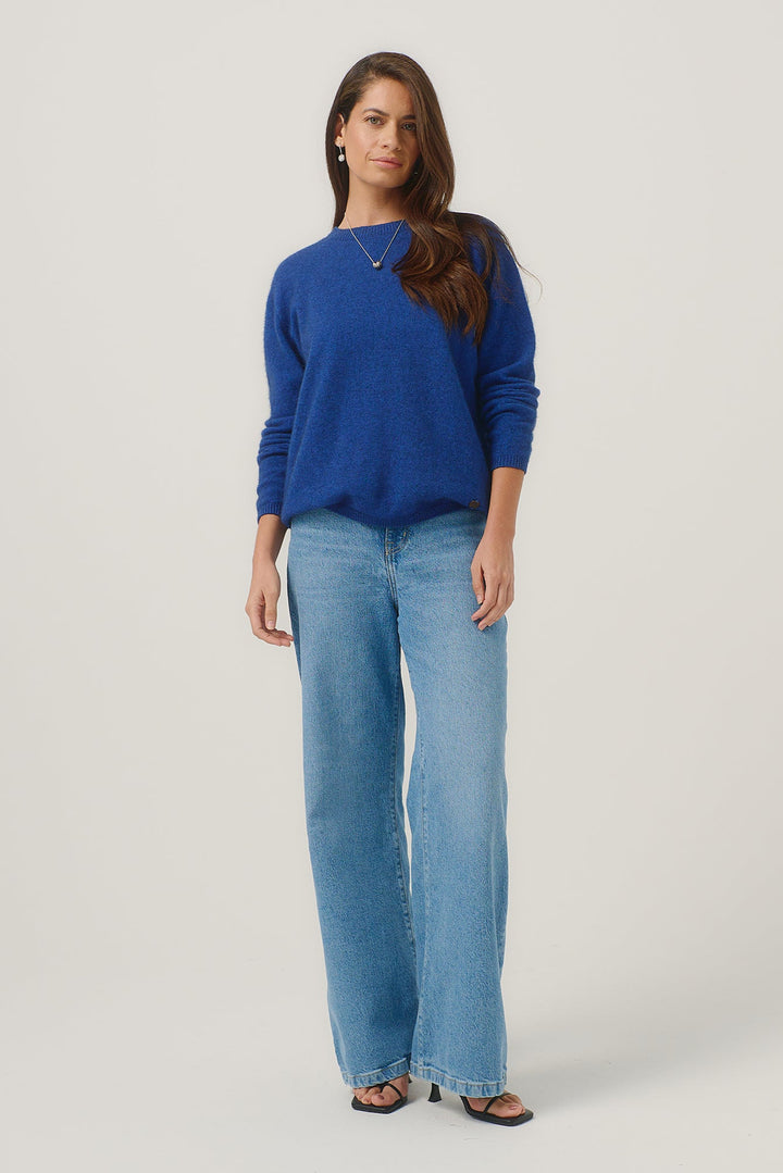 Womens Mia Crew Dusty Blue 100296