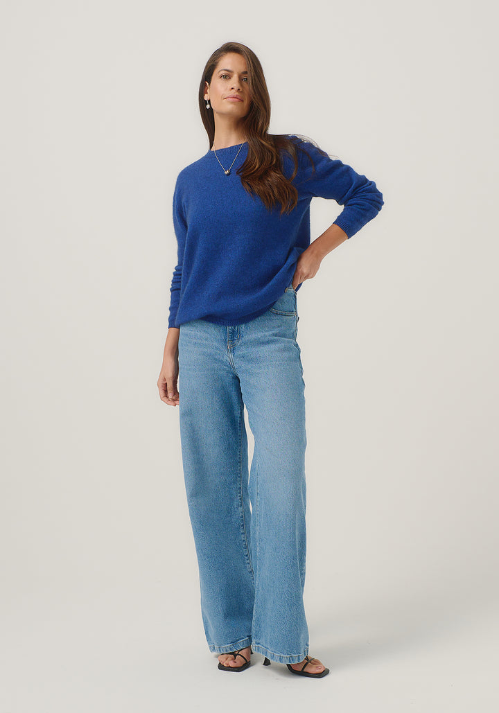 Womens Mia Crew Dusty Blue 100296