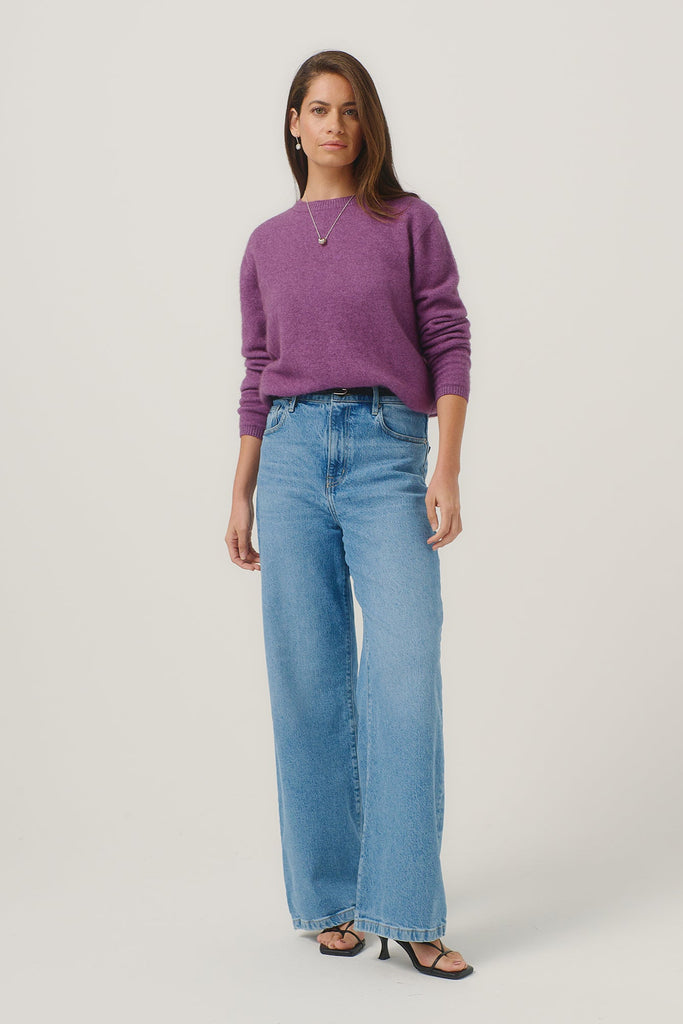 Womens Mia Crew Lilac 100296
