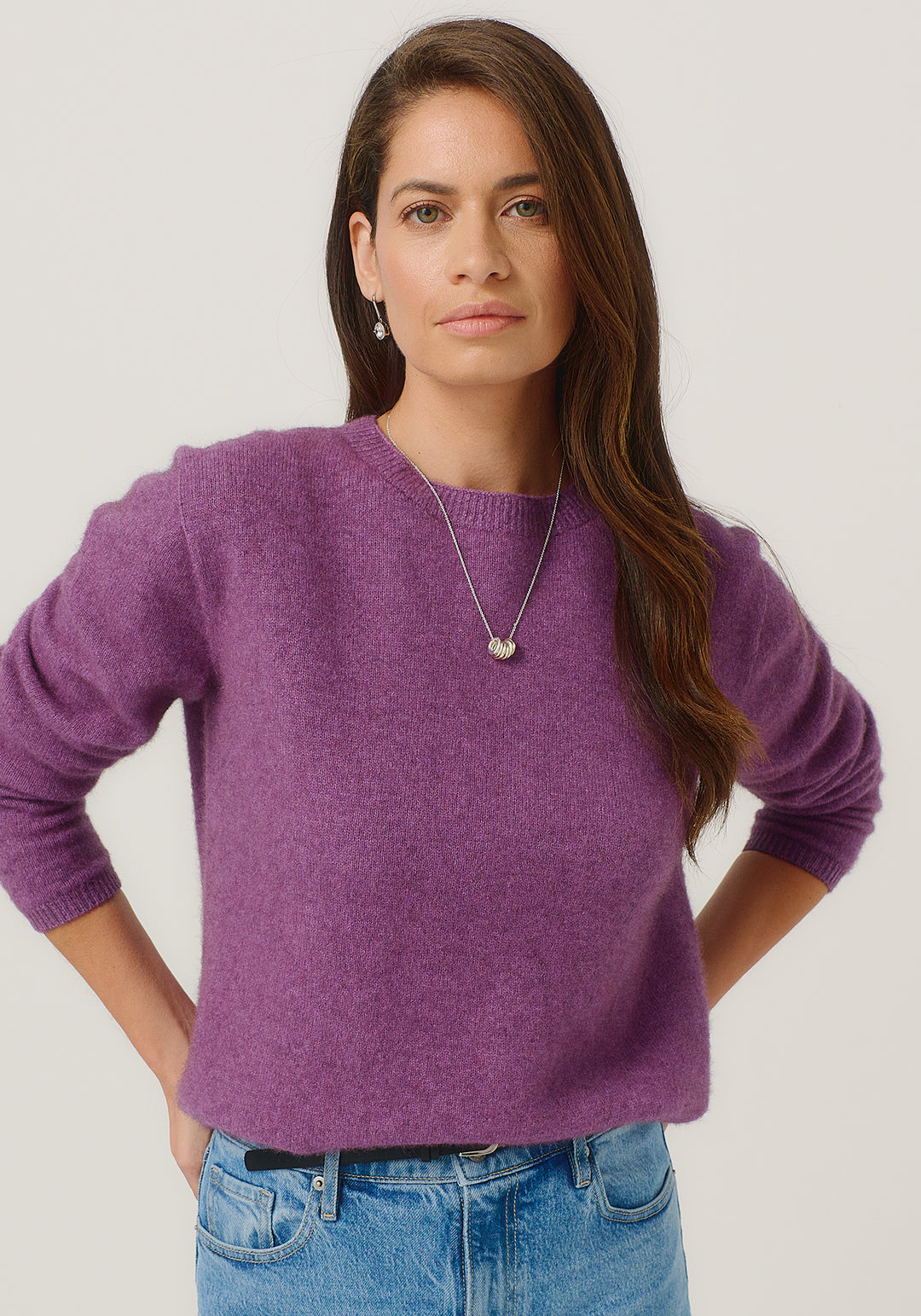 Womens Mia Crew Lilac 100296