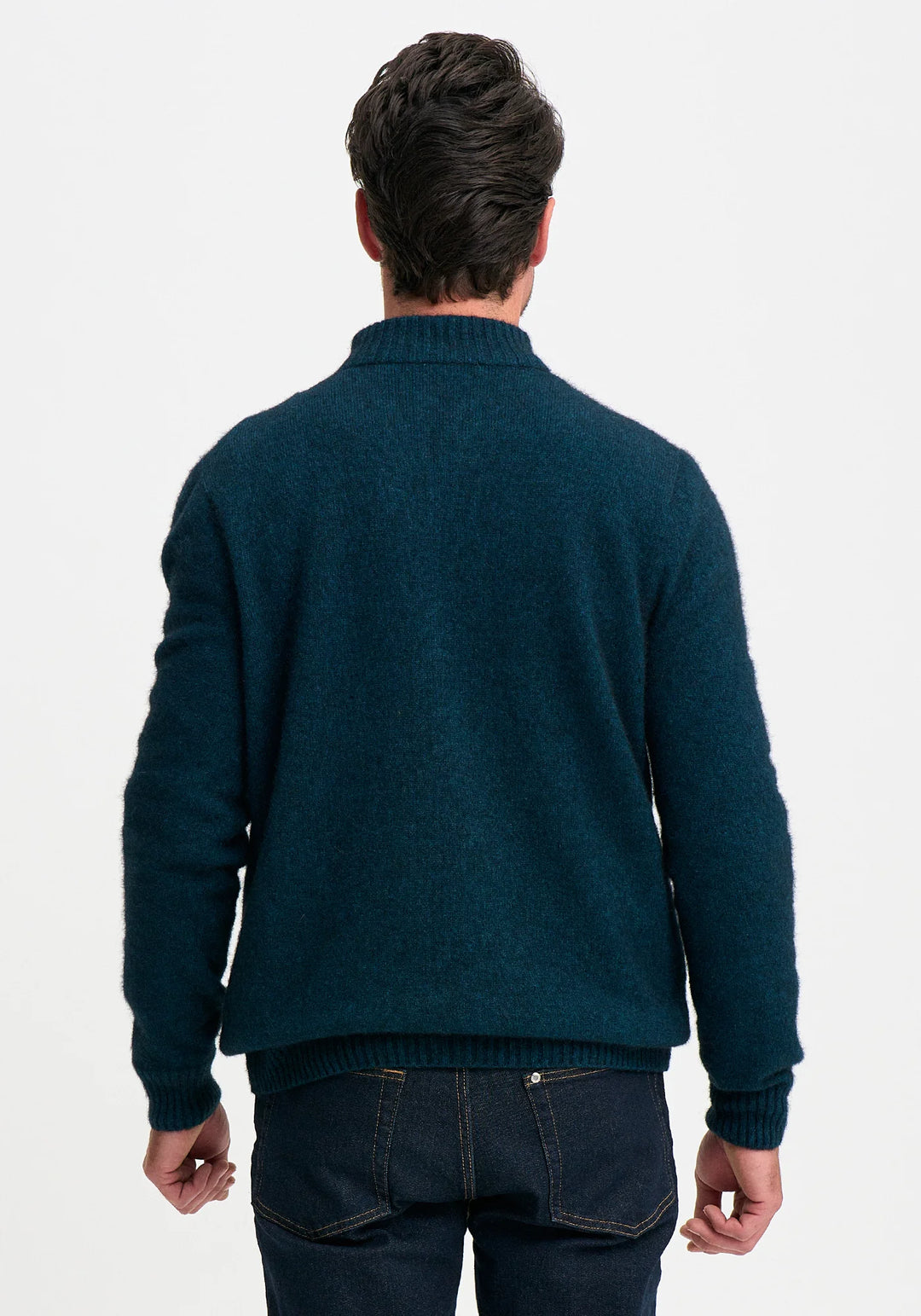 Mens Whittaker Half Zip Peacock Slate 100309