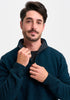 Mens Whittaker Half Zip Peacock Slate 100309