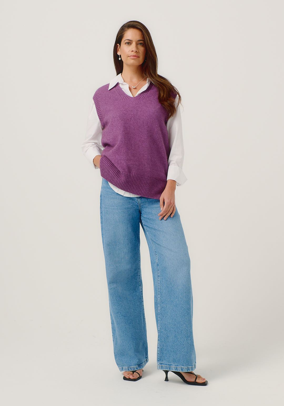 Womens Andi Vest Lilac 100382