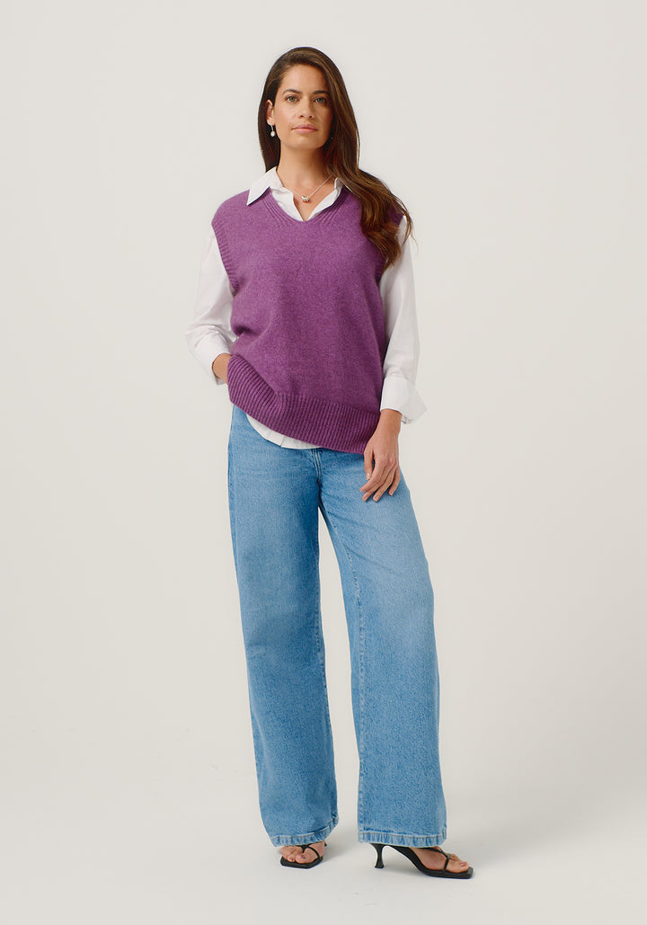 Womens Andi Vest Lilac 100382