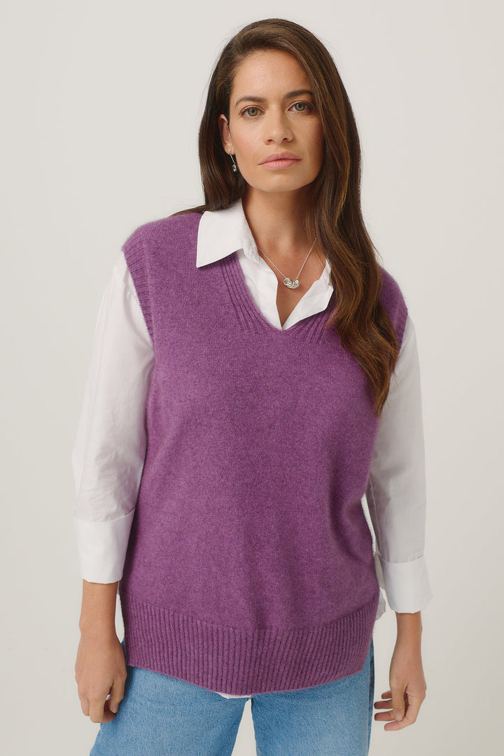 Womens Andi Vest Lilac 100382