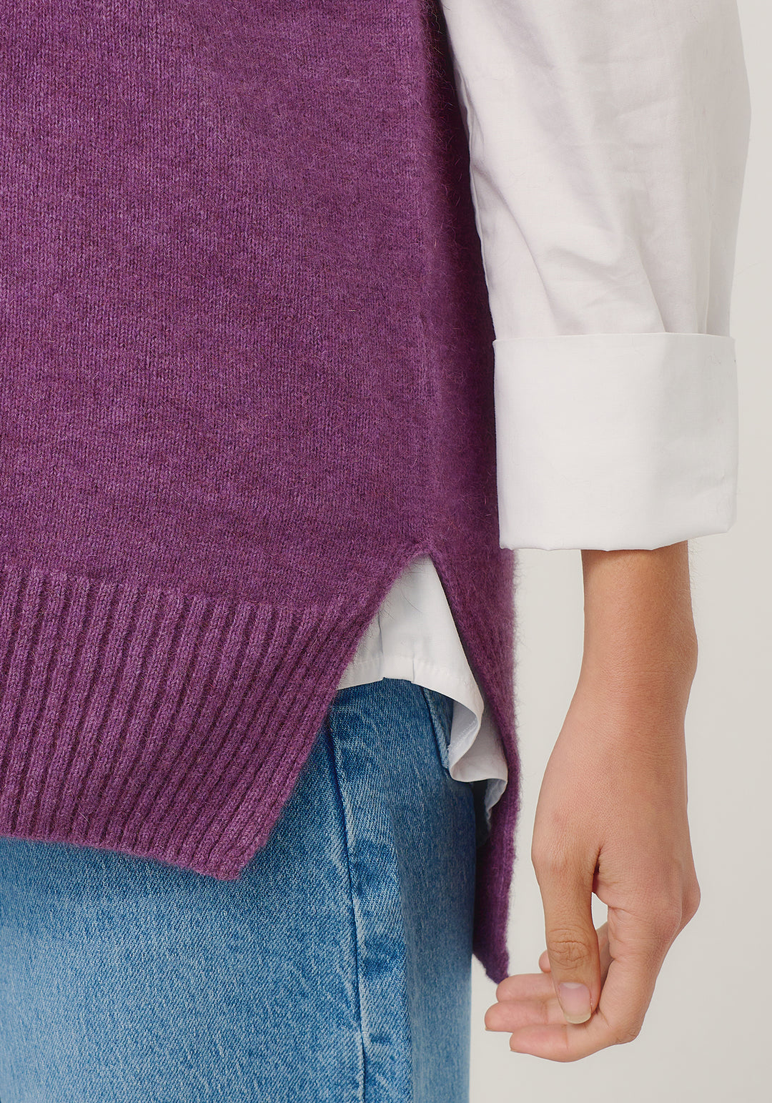 Womens Andi Vest Lilac 100382