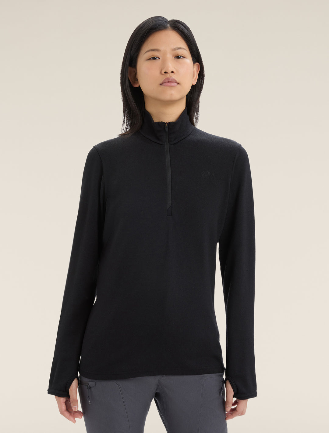 Womens Original LS Half Zip Top