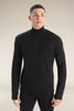 Mens Merino 300 Original Long Sleeve Half Zip Top Black B00871
