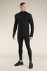 Mens Merino 300 Original Long Sleeve Half Zip Top Black B00871