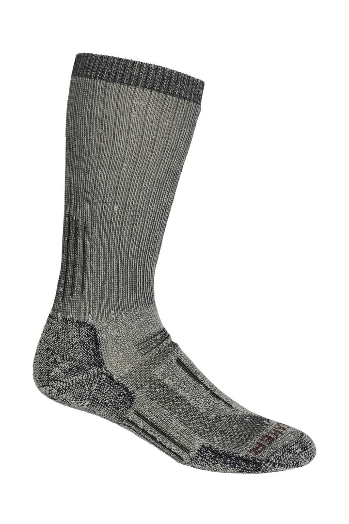 Mens Merino Mountaineer Mid Calf Socks Jet Heather/Espresso  101291