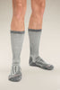 Mens Merino Mountaineer Mid Calf Socks Jet Heather/Espresso  101291