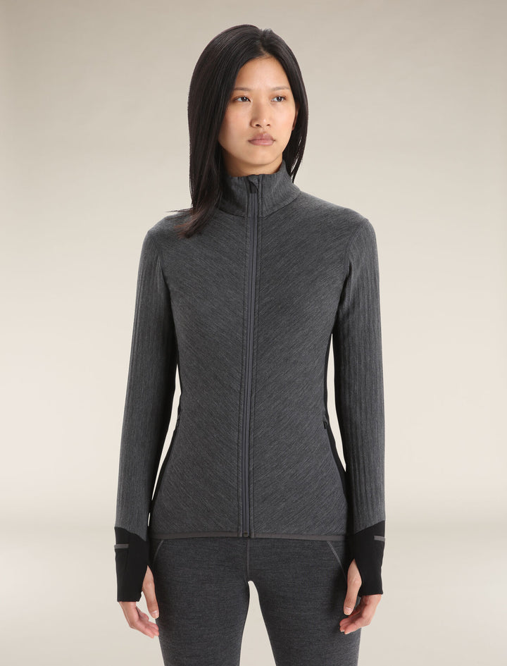 Womens Descender Long Sleeve Zip Jacket