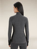 Womens Descender Long Sleeve Zip Jacket Jet Heather/Black B03900