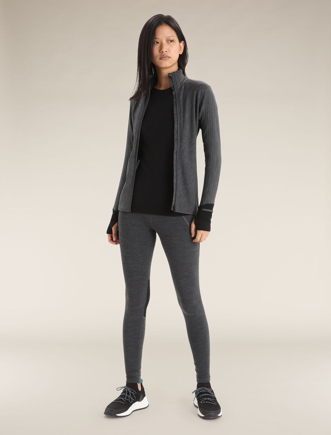 Womens Descender Long Sleeve Zip Jacket