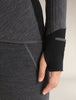Womens Descender Long Sleeve Zip Jacket Jet Heather/Black B03900