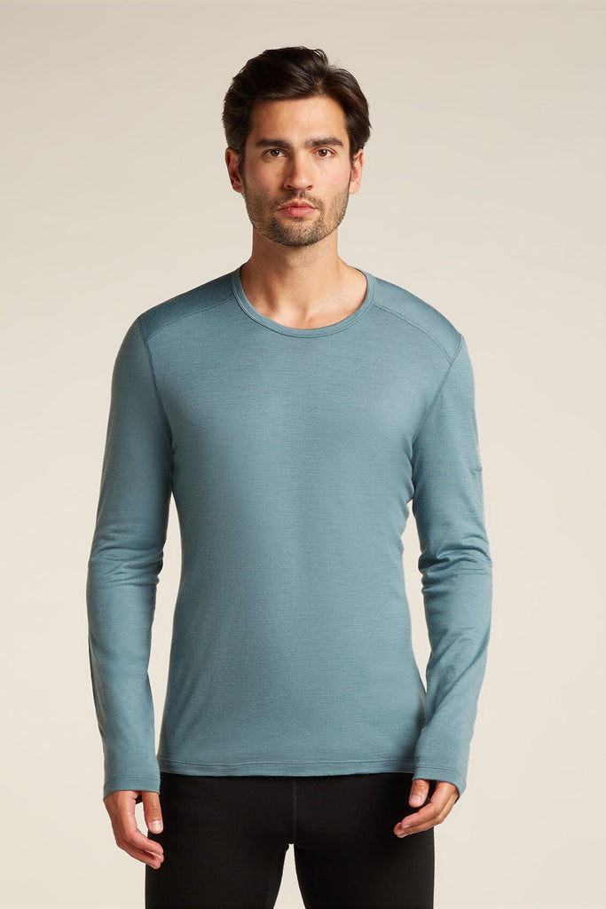Mens 200 Oasis LS Crewe Blue Ash 104365