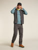 Mens 200 Oasis LS Crewe Blue Ash 104365