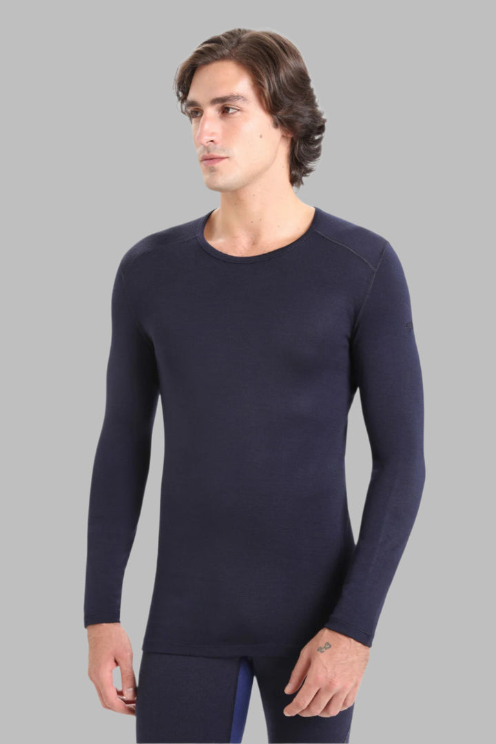 Mens Merino 260 Tech LS Crew Neck Thermal Top Midnight Navy 104371