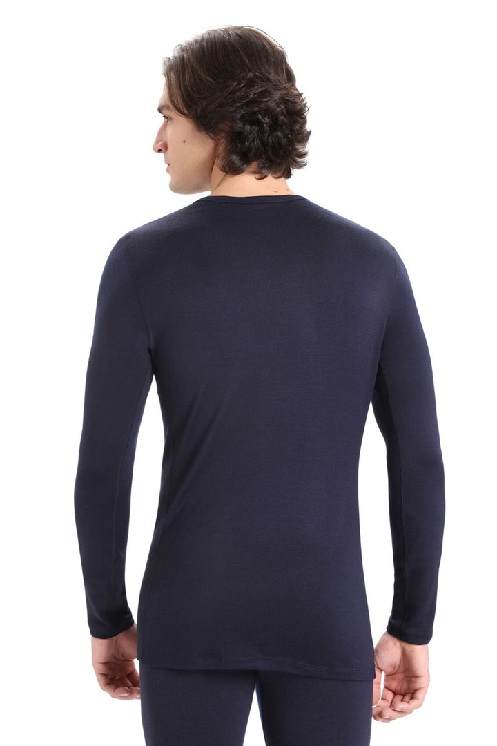 Mens Merino 260 Tech LS Crew Neck Thermal Top Midnight Navy 104371