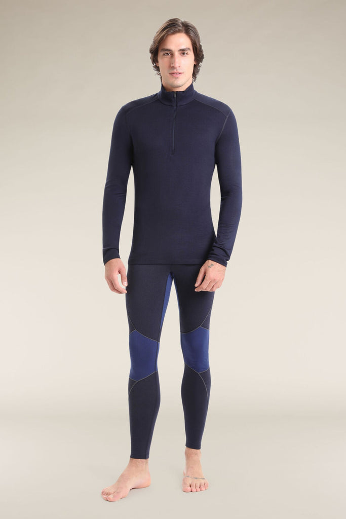 Mens Merino 260 Tech LS Half Zip Thermal Top Midnight Navy B04372