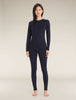Womens 200 Oasis LS Crewe Midnight Navy 104375