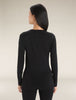 Womens 200 Oasis LS Scoop Black 104378
