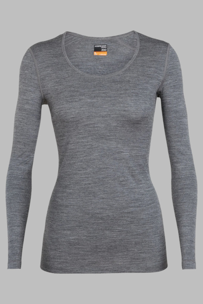 Womens 200 Oasis LS Scoop Gritstone  104378