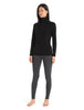 Womens 260 Tech LS Half Zip Black B04390