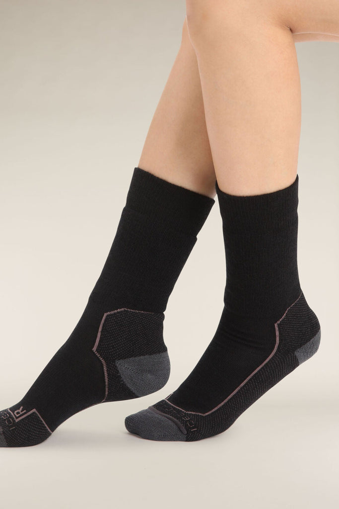 Womens Hike+ Medium Crew Black/Monsoon  105097