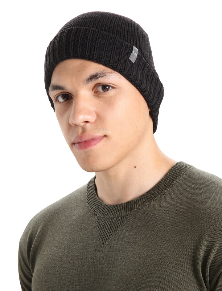 Unisex Vela Cuff Beanie Black 105237