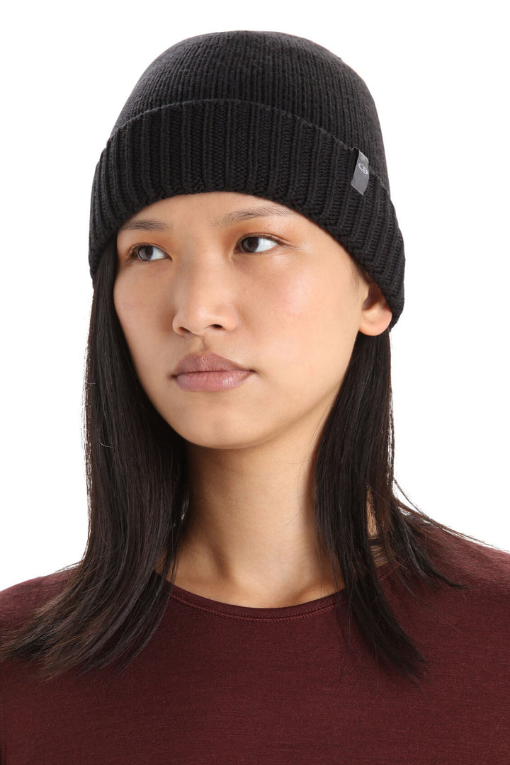 Unisex Vela Cuff Beanie Black 105237