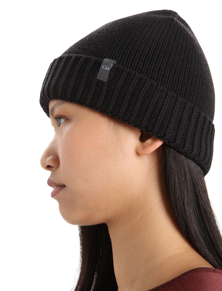 Unisex Vela Cuff Beanie Black 105237