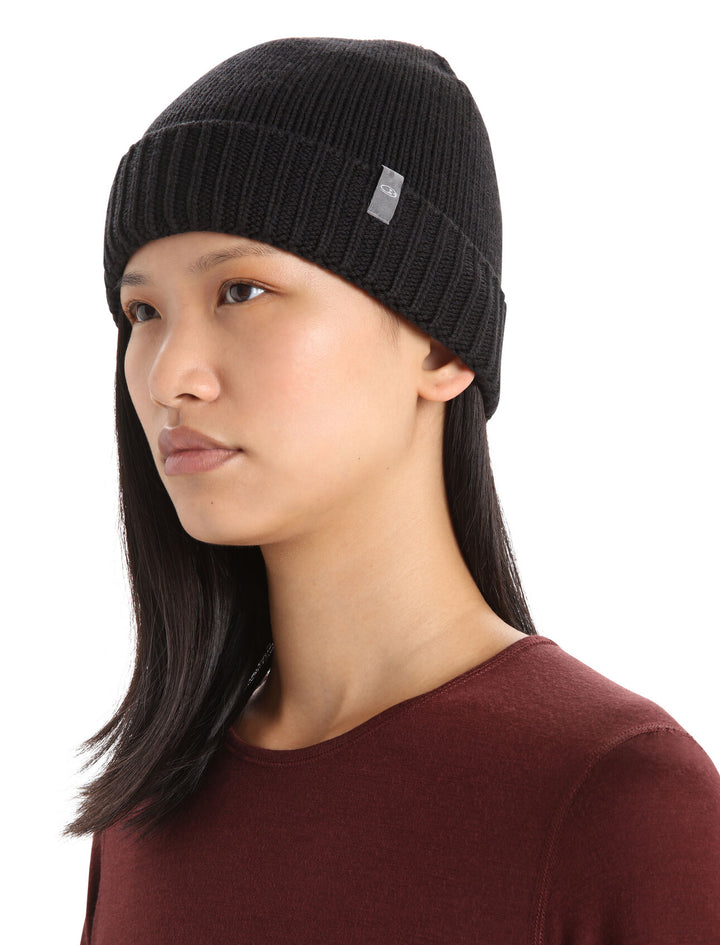 Unisex Vela Cuff Beanie Black 105237