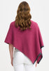 Womens Two Tone Poncho Magnolia/Slate 1623