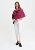 Womens Two Tone Poncho Magnolia/Slate 1623