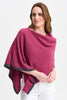 Womens Two Tone Poncho Magnolia/Slate 1623